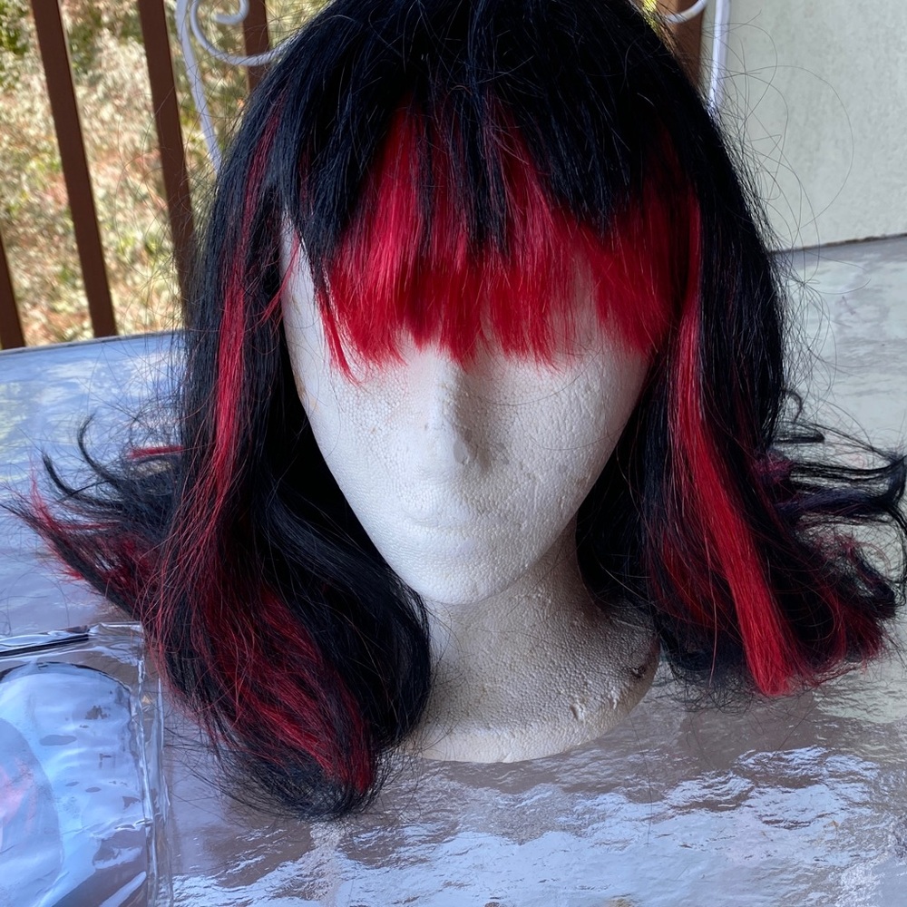 Rouge & Noire Wig - Red and Black